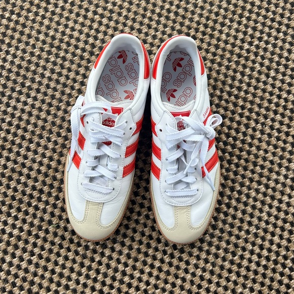 Adidas Samba Shoes in Solar Red - Picture 6 of 11